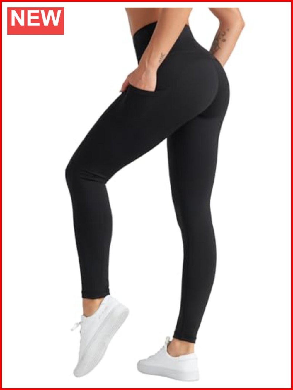 High Waist Yoga Pants Soft Workout Leggings with Pockets
